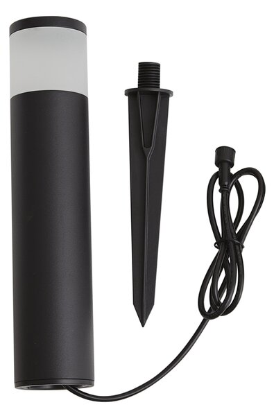 Модерна външна лампа за стълб 12V черна вкл. LED IP65 - Voltaire Palo