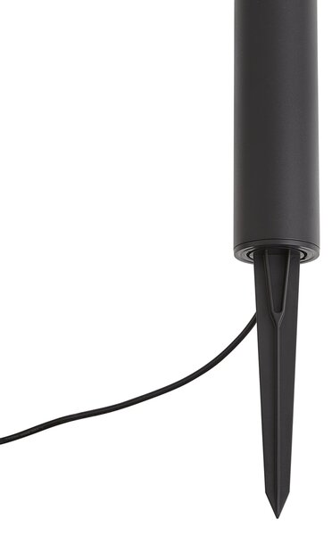 Модерна външна лампа за стълб 12V черна вкл. LED IP65 - Voltaire Palo