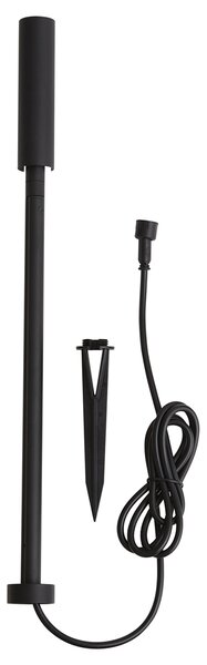 Модерен градински прожектор 12V черен 10 см вкл. LED IP65 - Voltaire Lino