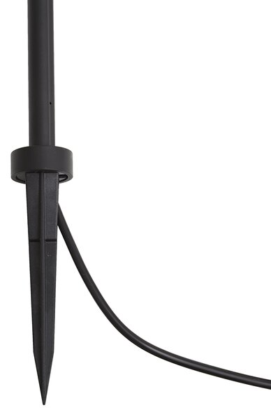 Модерен градински прожектор 12V черен 10 см вкл. LED IP65 - Voltaire Lino
