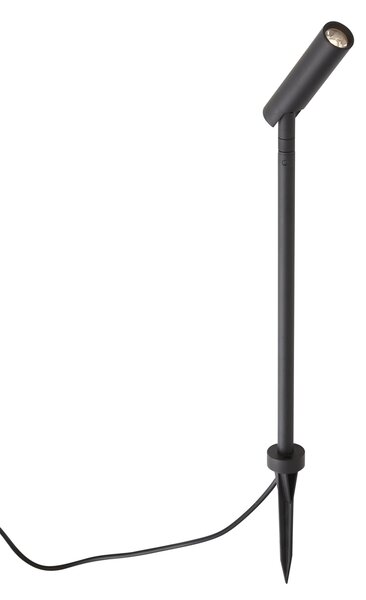 Модерен градински прожектор 12V черен 10 см вкл. LED IP65 - Voltaire Lino