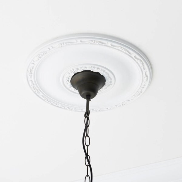 Endon 64385 - Полилей с верига Tiffany WILLOW 1xE27/60W/230V, диаметър 35 см