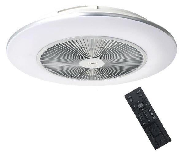 Brilagi - LED Димируема лампа с вентилатор AURA LED/38W/230V сребрист + д.у