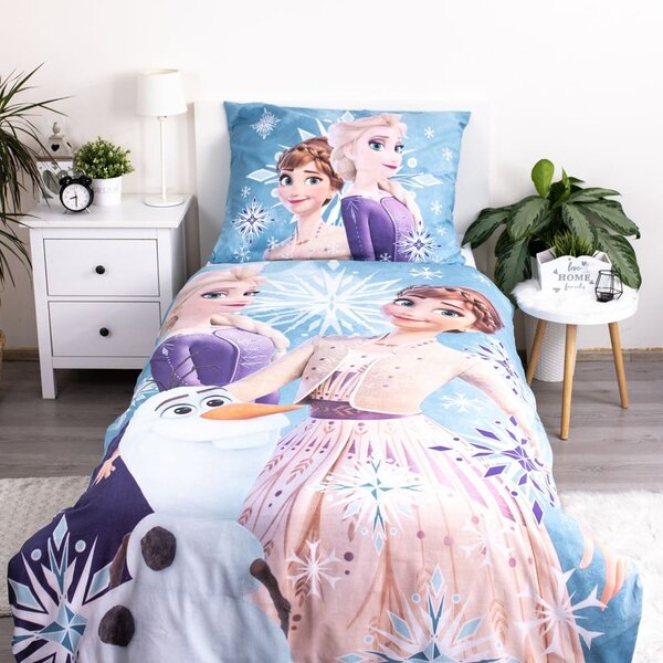 Единично памучно детско спално бельо 140x200 cm Frozen – Jerry Fabrics