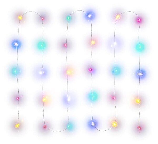 Retlux - LED гирлянда 30xLED/2xAA 3,3m многоцветна