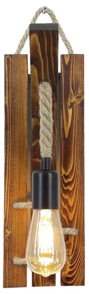 Стенно осветително тяло AHSAP 1xE27/40W/230V, бор/орех