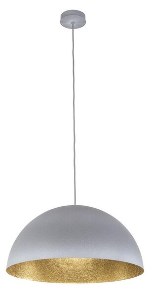 Пендел SFERA 1xE27/60W/230V Ø 35 см сив/златист