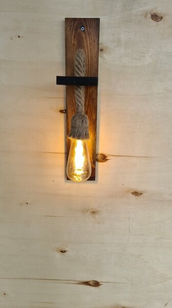 Стенно осветително тяло AHSAP 1xE27/40W/230V бор/орех