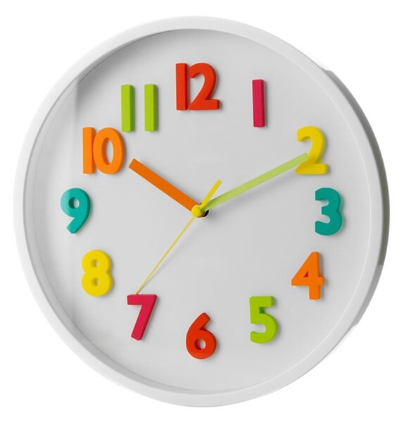 Детски часовник ø 25 cm Colourful Numbers – Casa Selección