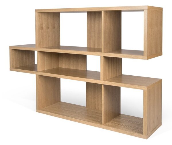 Кафяв шкаф за книги Лондон, 34 x 100 cm - TemaHome