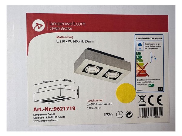 Lampenwelt - Спот 2xGU10/5W/230V