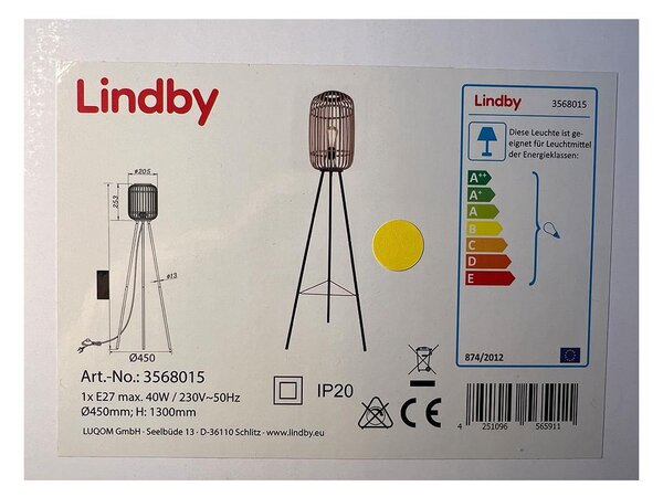 Lindby - Лампион MARLY 1xE27/40W/230V