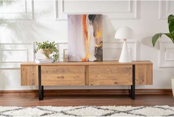 Маса за телевизор с боров декор в естествен цвят 180x50x29,5 cm Serenity – Kalune Design