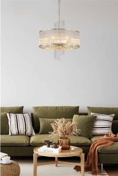 Searchlight 11600-6GO - Полилей на верига LARA 6xE14/60W/230V