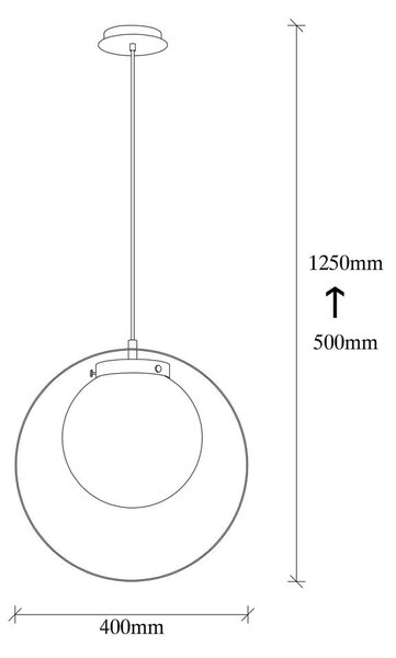 Висящо осветително тял златно ø 40 cm Tan – Opviq lights