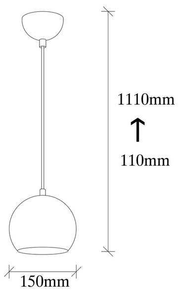 Висящо осветително тял сребърно с метален абажур ø 30 cm Berceste – Opviq lights