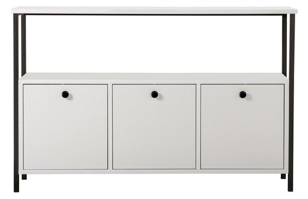 Бяла матова конзолна маса 29,5x120 cm Solace – Kalune Design