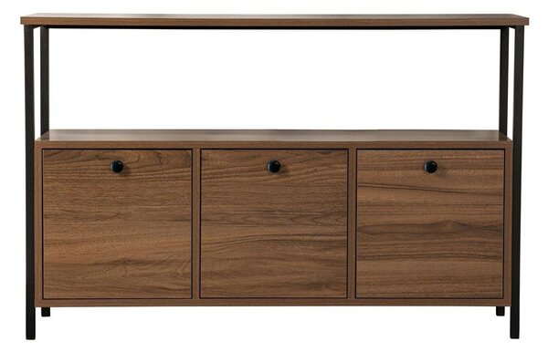 Конзолна маса с орехов декор в тъмно естествен цвят 29,5x120 cm Solace – Kalune Design