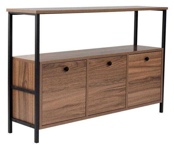Конзолна маса с орехов декор в тъмно естествен цвят 29,5x120 cm Solace – Kalune Design