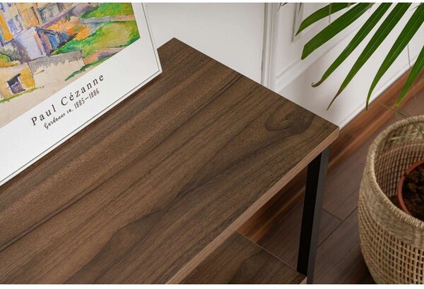 Конзолна маса с орехов декор в тъмно естествен цвят 29,5x120 cm Solace – Kalune Design