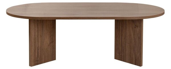 Тъмнокафява масичка за кафе с орехов декор 60x119 cm Sable – Kalune Design