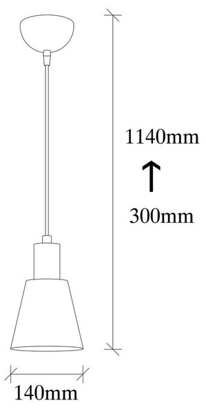 Черно висящо осветително тял ø 14 cm Kem – Opviq lights