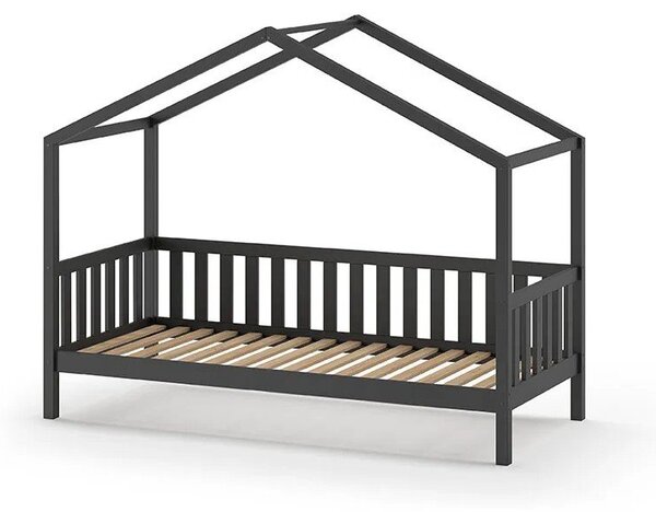 Детско легло от антрацитна борова дървесина 90x200 cm DALLAS - Vipack