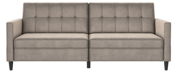 Бежов кадифен диван 203 cm Hartford – Støraa