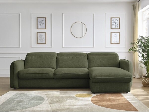 Зелен ъглов диван Achille – Bobochic Paris