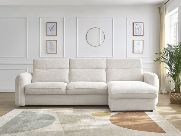 Бял ъглов диван Achille – Bobochic Paris