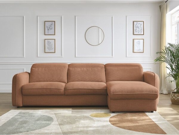 Оранжев ъглов диван Achille – Bobochic Paris