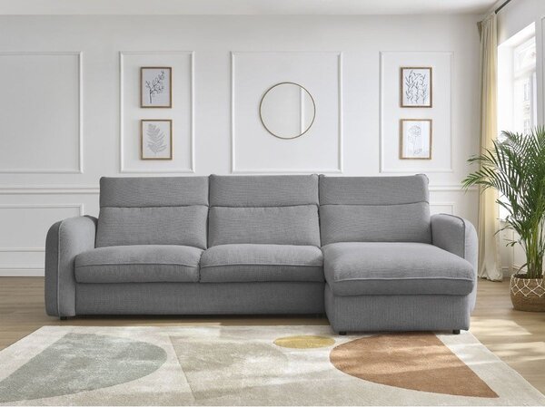 Сив ъглов диван Achille – Bobochic Paris
