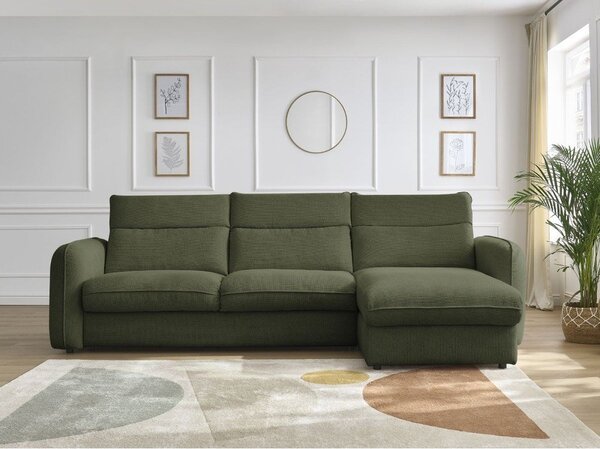 Зелен ъглов диван Achille – Bobochic Paris