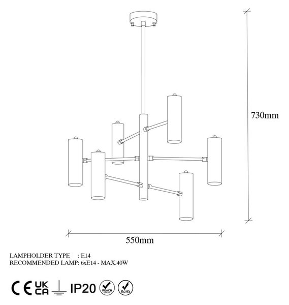 Висящо осветително тял златно с метален абажур Gharib – Opviq lights