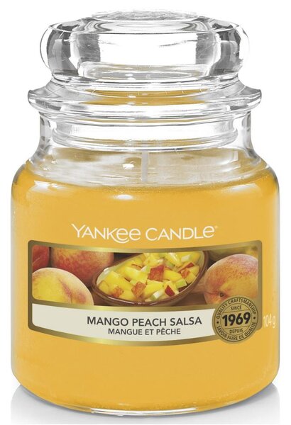 Yankee Candle - Ароматна свещ MANGO PEACH SALSA малка 104 гр 20-30 часа