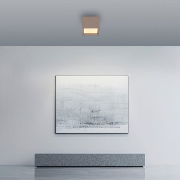 PURE LED таванна лампа Manhatten, бронз, 1-лампова, CCT, Затъмняване, Бронзов / античен месинг, Коридор, Алуминий, Модерен