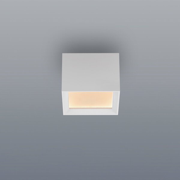 PURE LED таванна лампа Manhatten, снежнобяла, 1-лампова, CCT, Затъмняване, Бял, Коридор, Алуминий, Модерен