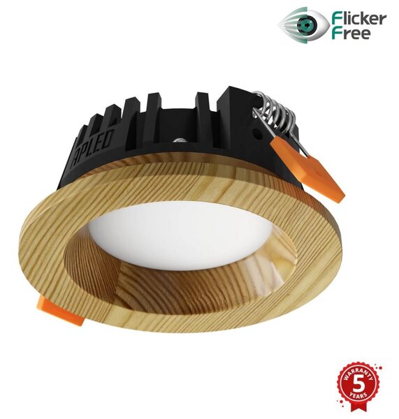 APLED - LED Лампа RONDO WOODLINE LED/3W/230V 4000K Ø 9 см бор масивнo дървo