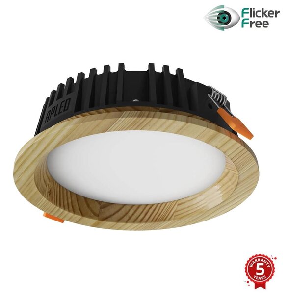 APLED - LED Лампа RONDO WOODLINE LED/6W/230V 4000K Ø 15 см бор масивнo дървo
