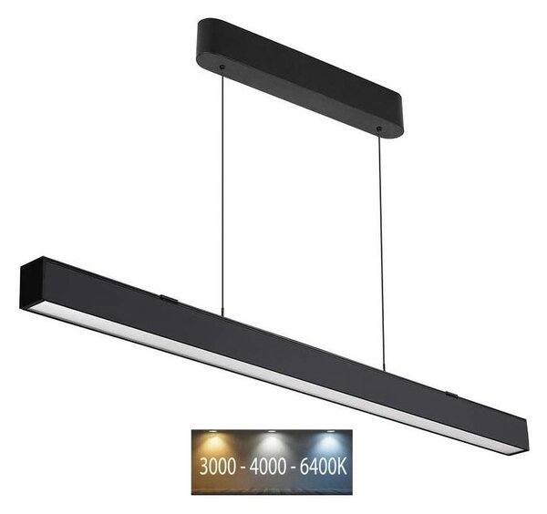 LED Пендел LED/40W/230V 3000/4000/6400K черен