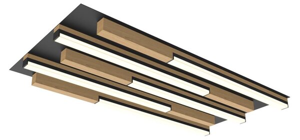 Wofi 9031-506S - LED Димируем плафон PALERMO LED/34W/230V дърво