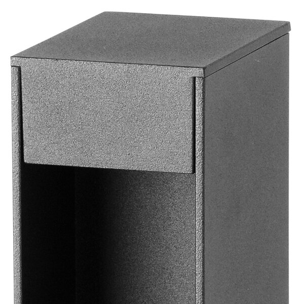 FARO BARCELONA LED лампа за цокъл Cerler, антрацит, 60 cm, метал, IP65, CCT, Сив, Алуминий, Модерен
