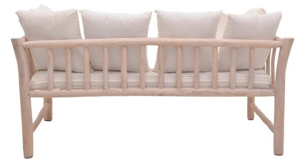 Градински диван с 2 места Dranjere Boho Pako World Natural 167x80x71 cm