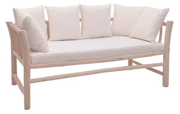 Градински диван с 2 места Dranjere Boho Pako World Natural 167x80x71 cm