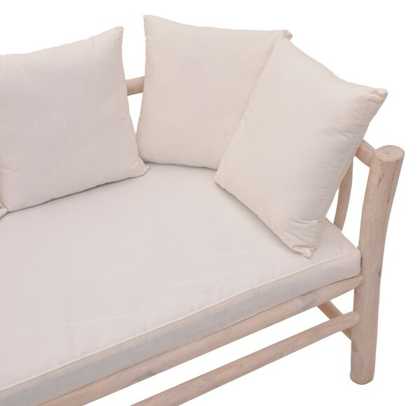 Градински диван с 2 места Dranjere Boho Pako World Natural 167x80x71 cm