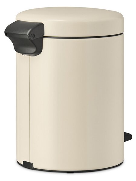 Кош за боклук с педал Brabantia NewIcon 1005527, 5 л, Плавно затваряне, Противоплъзгаща основа, Бежов