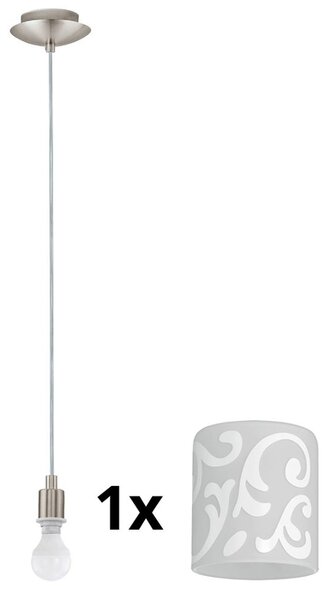 Eglo - LED полилей MY CHOICE 1xE14/4W/230V хром/бял