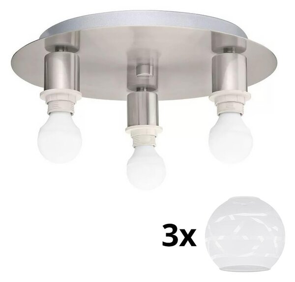 Eglo - LED Плафониера MY CHOICE 3xE14/4W/230V хром/бял