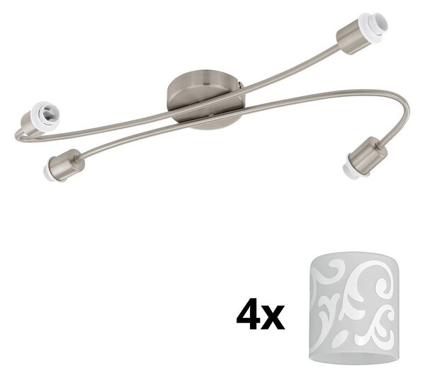 Eglo - LED точкови лампи MY CHOICE 4xE14/4W/230V хром/бяло