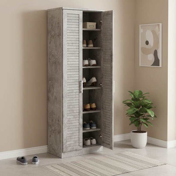 Шкаф за обувки Pako Word Sante, 21 чифта, антрацит, 60 x 37 x 183 см